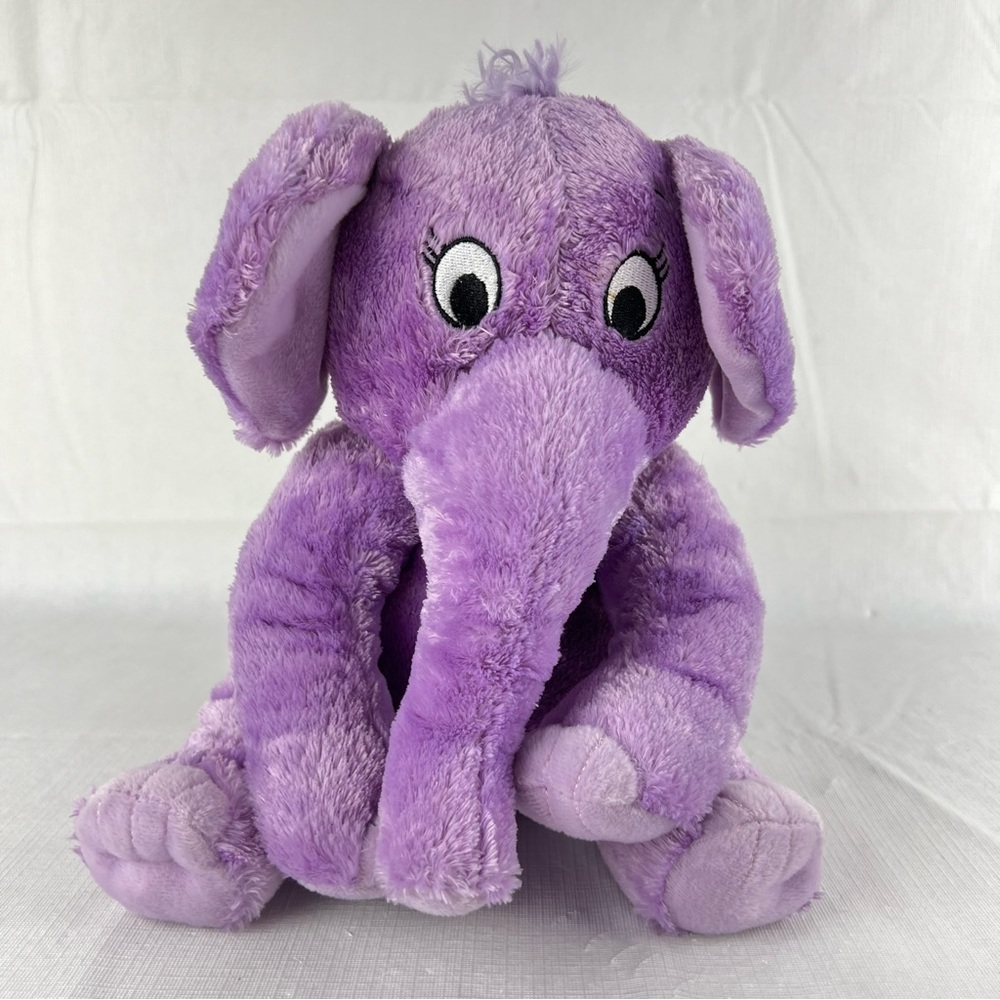 Kohls Cares Dr. Seuss The Nose Book Plush Purple Elephant 10” Stuffed Toy